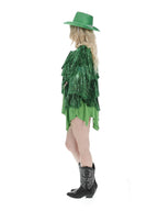 Fever Tinsel Festival Jacket, Green