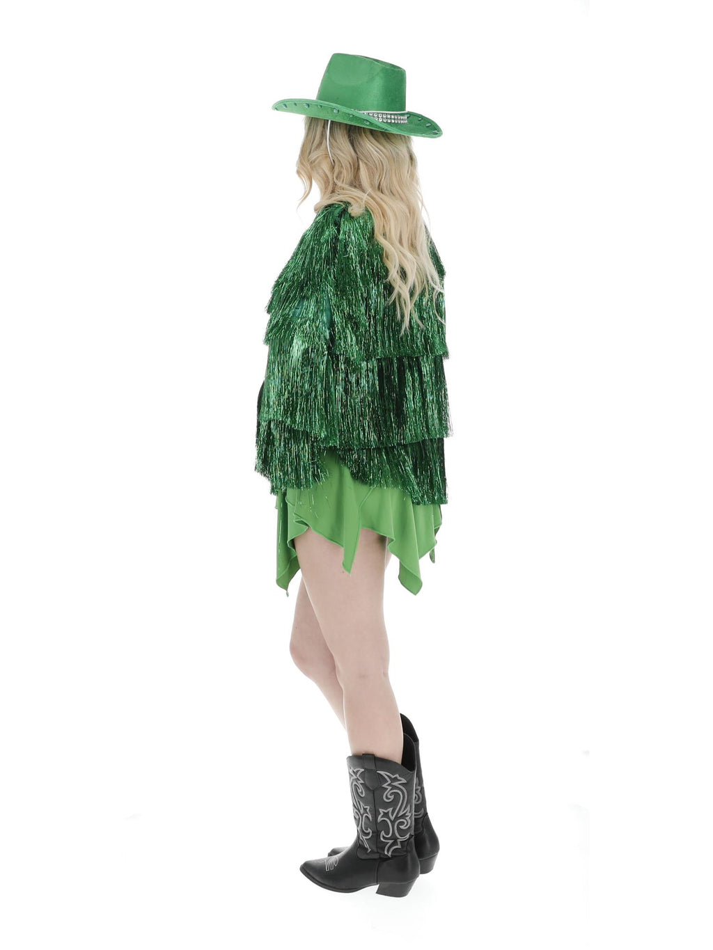 Fever Tinsel Festival Jacket, Green