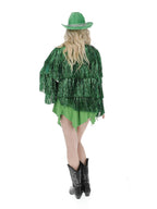 Fever Tinsel Festival Jacket, Green