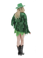 Fever Tinsel Festival Jacket, Green