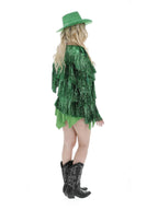 Fever Tinsel Festival Jacket, Green