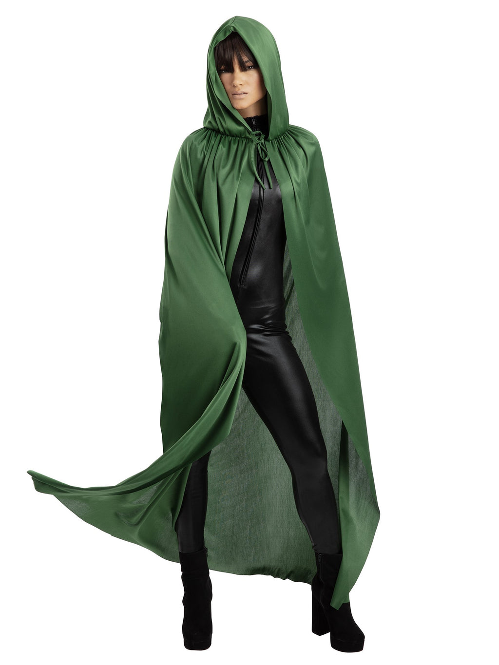 Unisex Green Hooded Cape