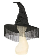 Black Fringe Western Witch Hat