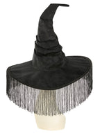 Black Fringe Western Witch Hat