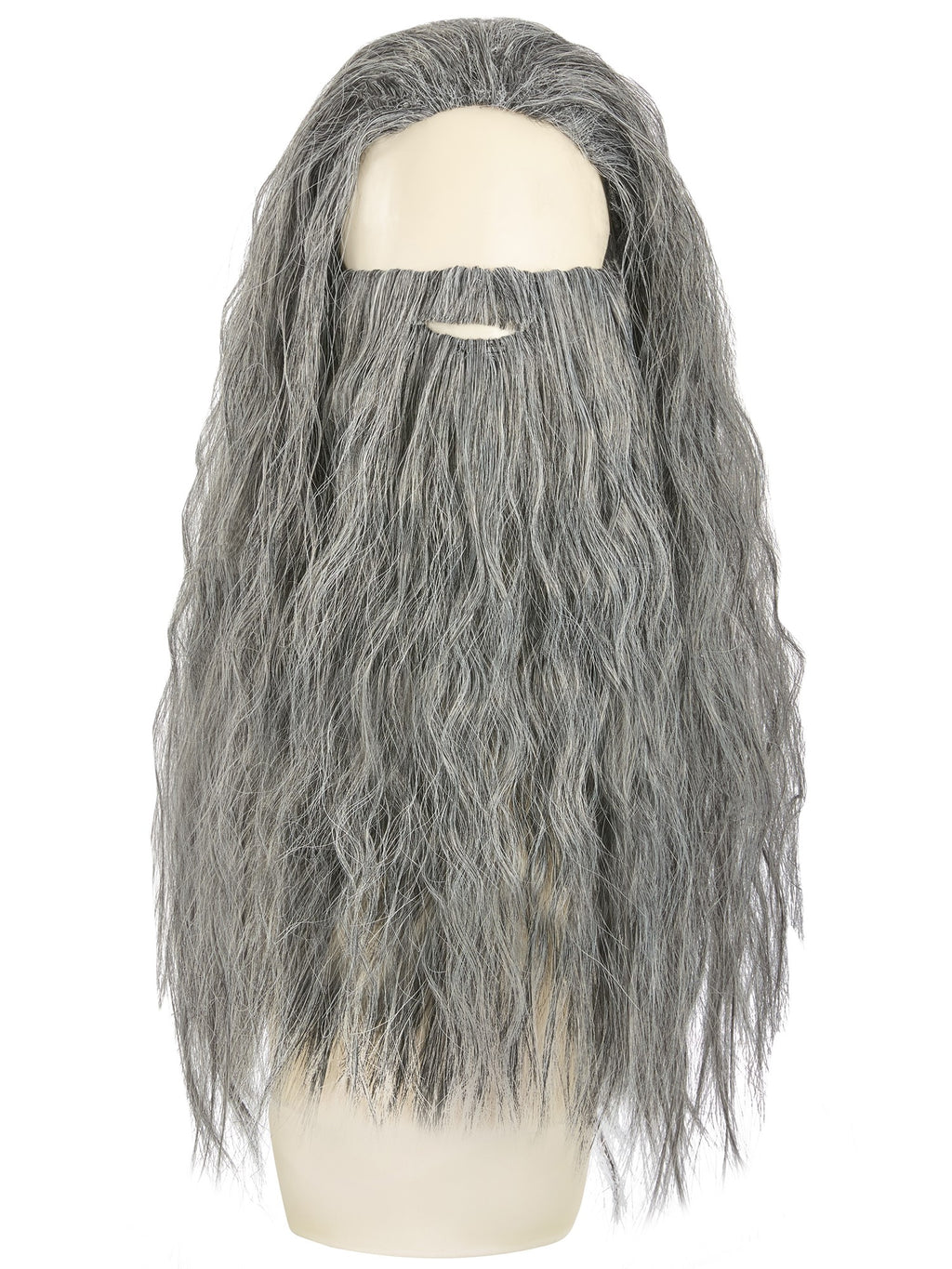 Sorcerer Wig & Beard Set Grey
