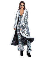 Unisex Star Gazer Coat, Holographic Iridescent