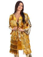 Fever Tinsel Festival Waistcoat, Gold