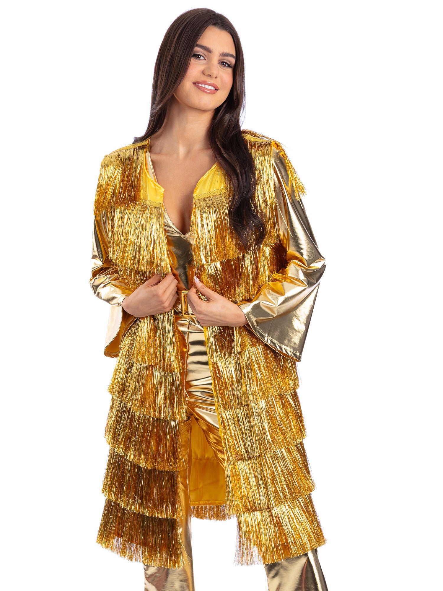 Fever Tinsel Festival Waistcoat, Gold