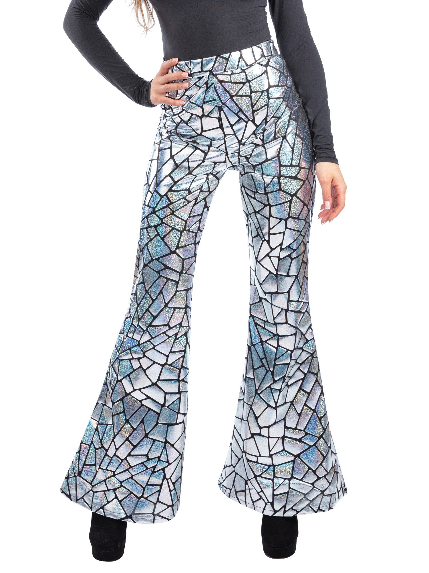 Disco Darling Mirror Flared Trousers