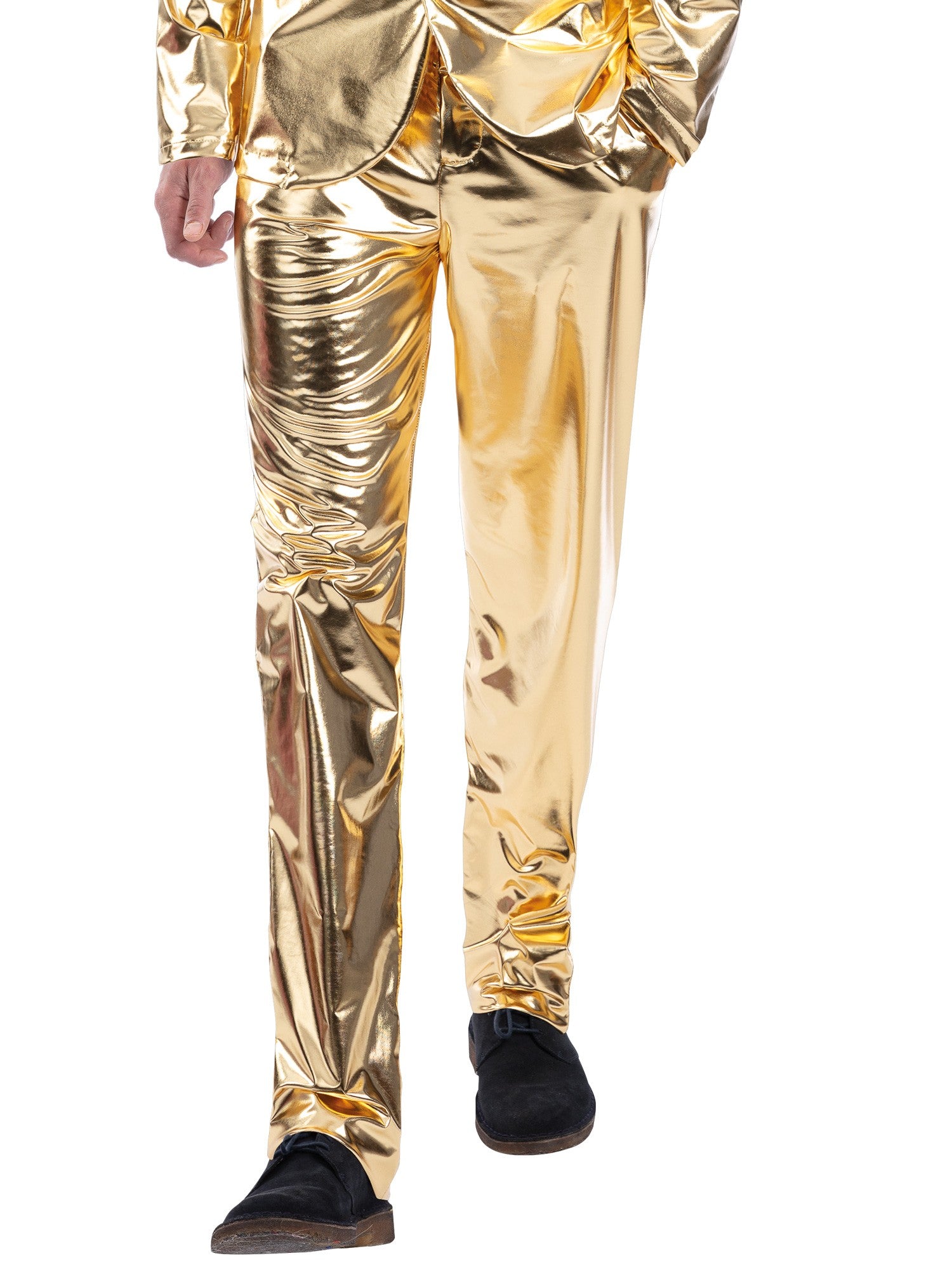 24 Carat Gold Trousers, Metallic Gold