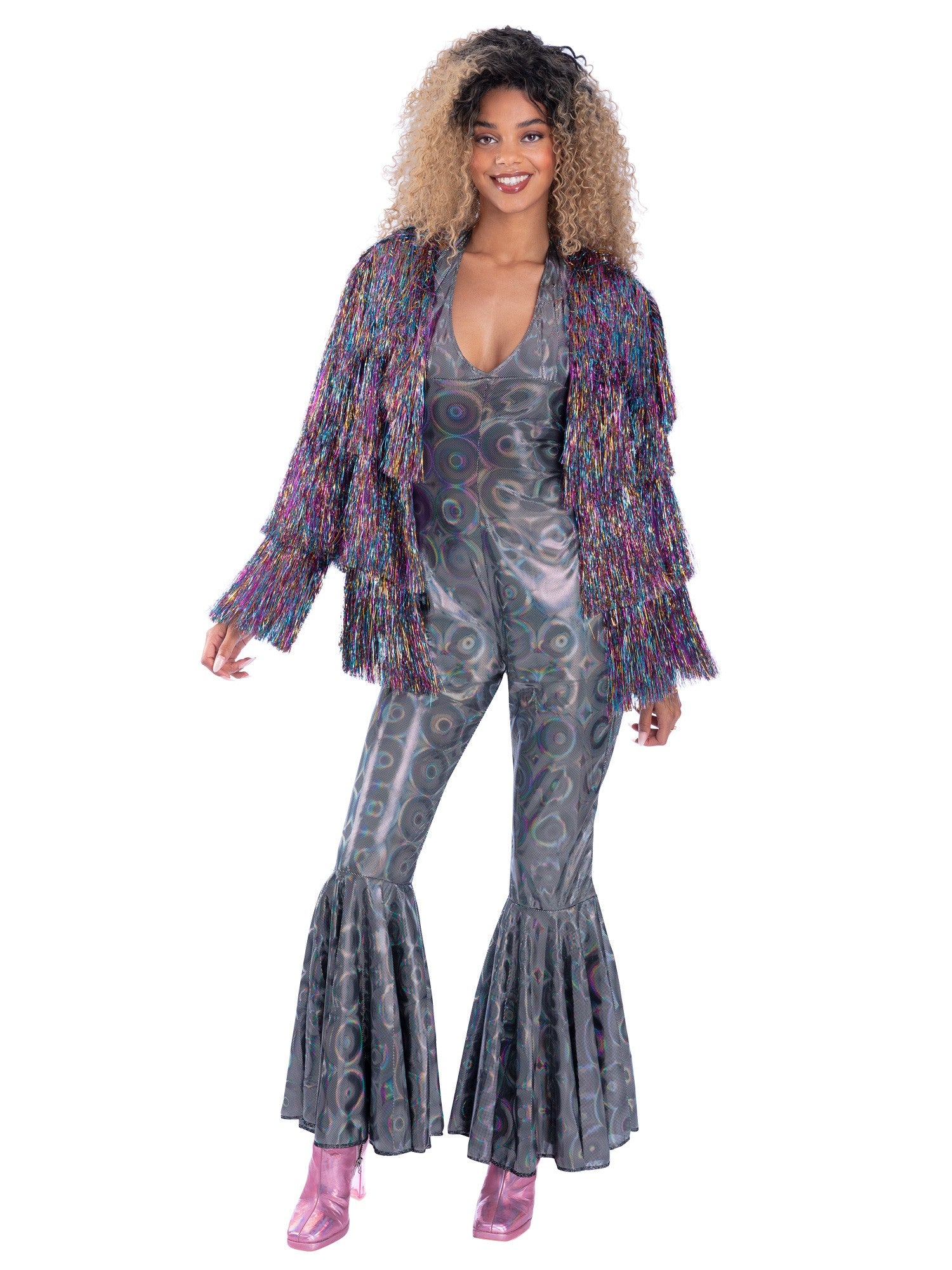 Fever Tinsel Festival Jacket, Rainbow Dreams