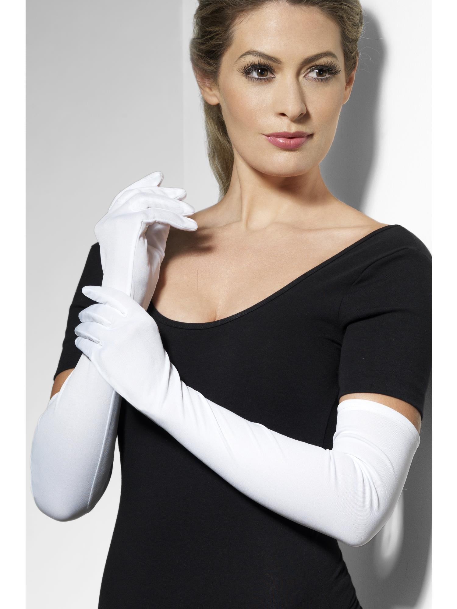 Gloves White Long