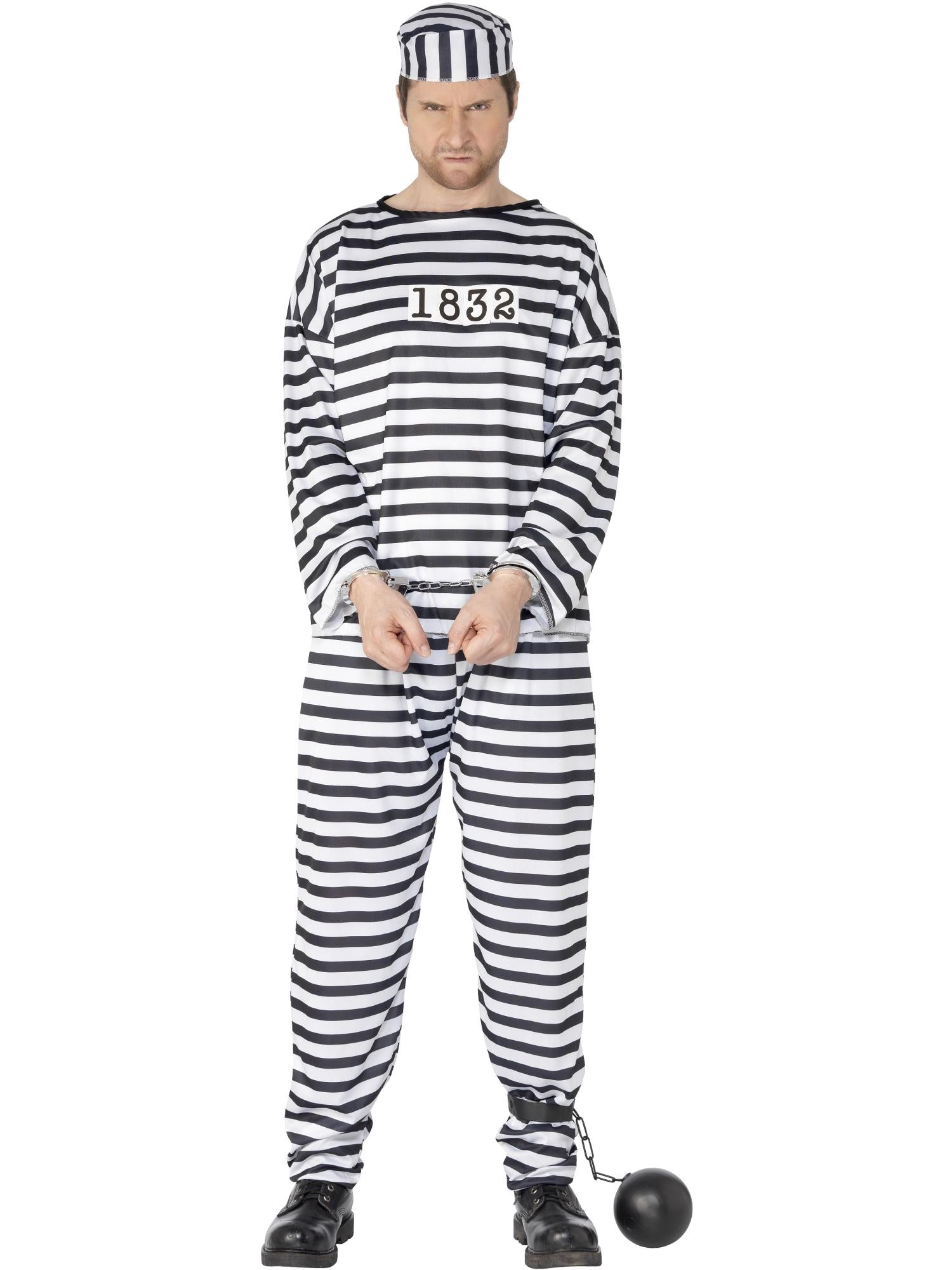 Convict Costume & White