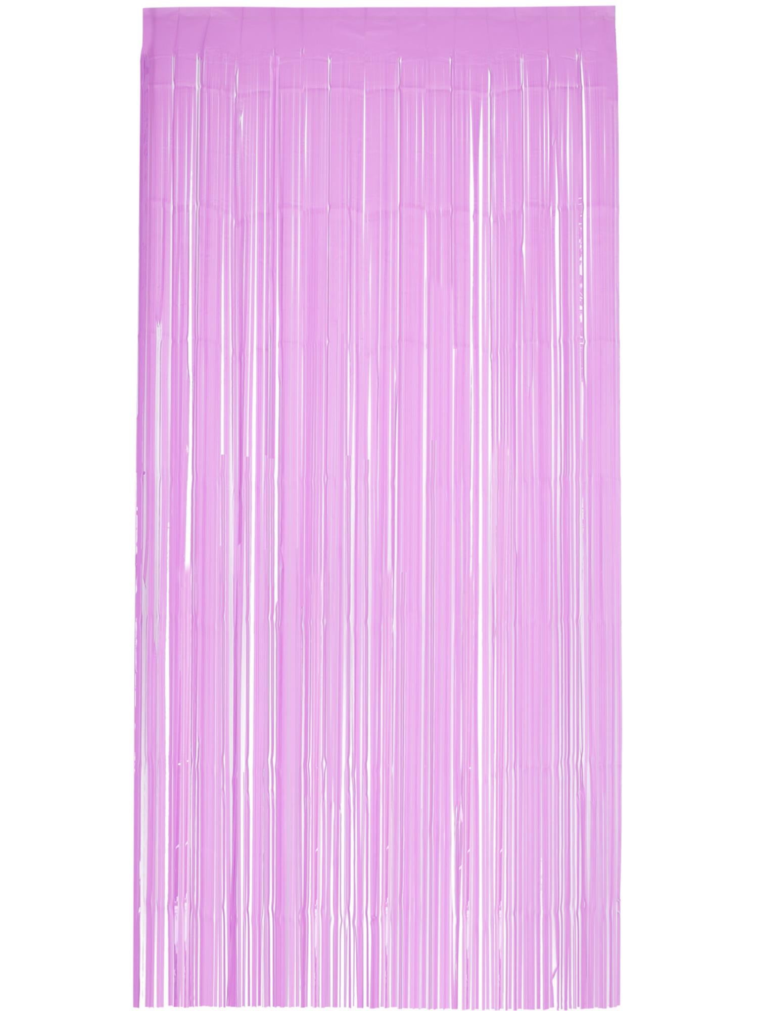 Matt Fringe Curtain Backdrop, Baby Pink