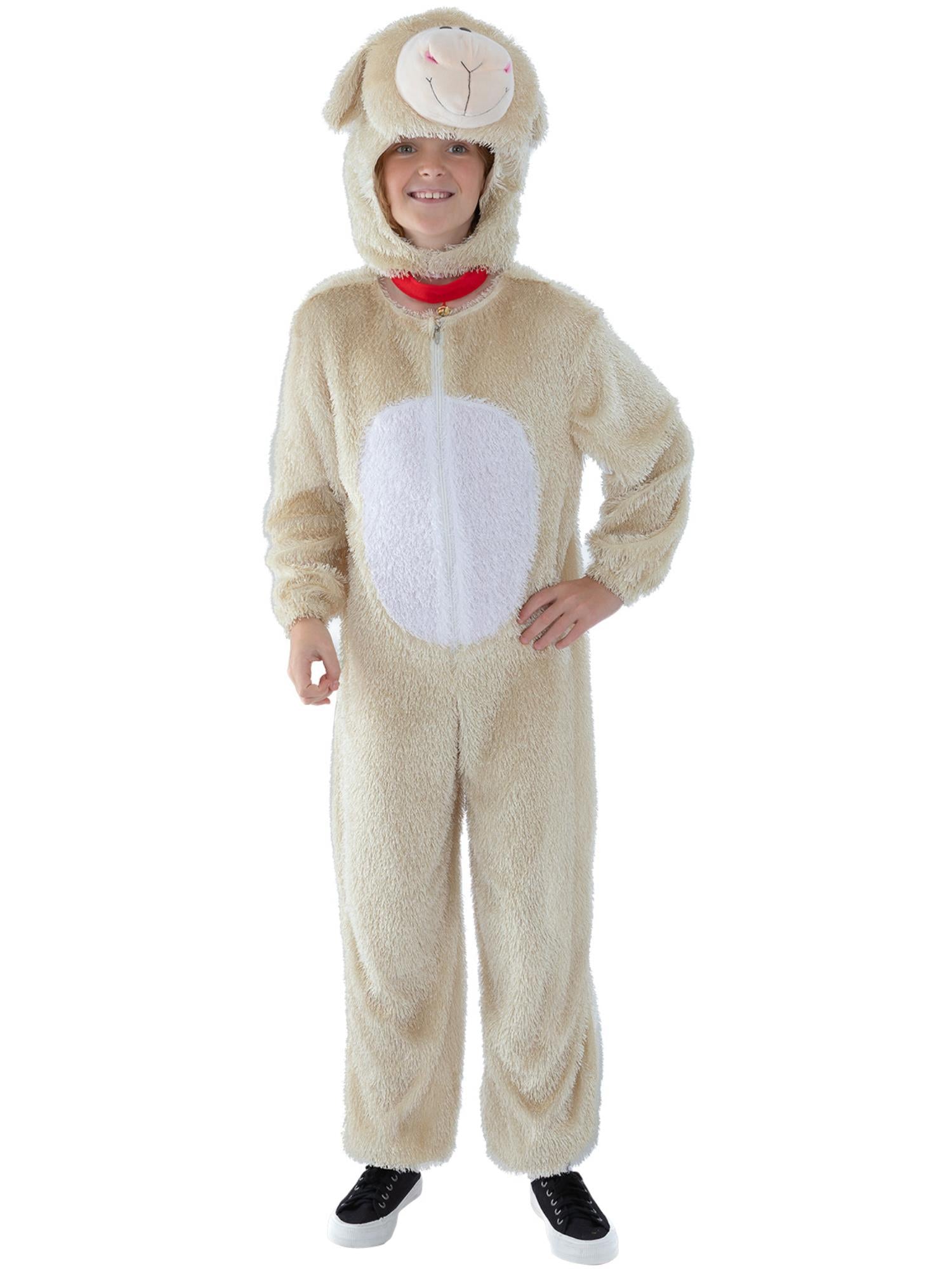 Lamb Costume, Cream, with Jumpsuit & Hood
