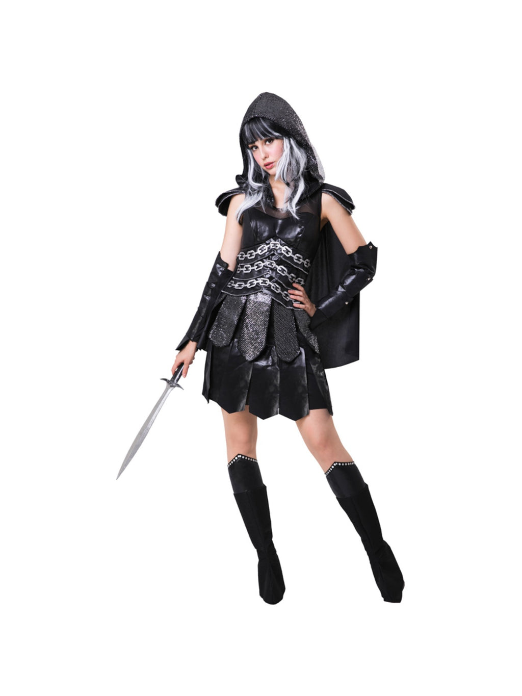Adult Dark Warrior Lady Costume