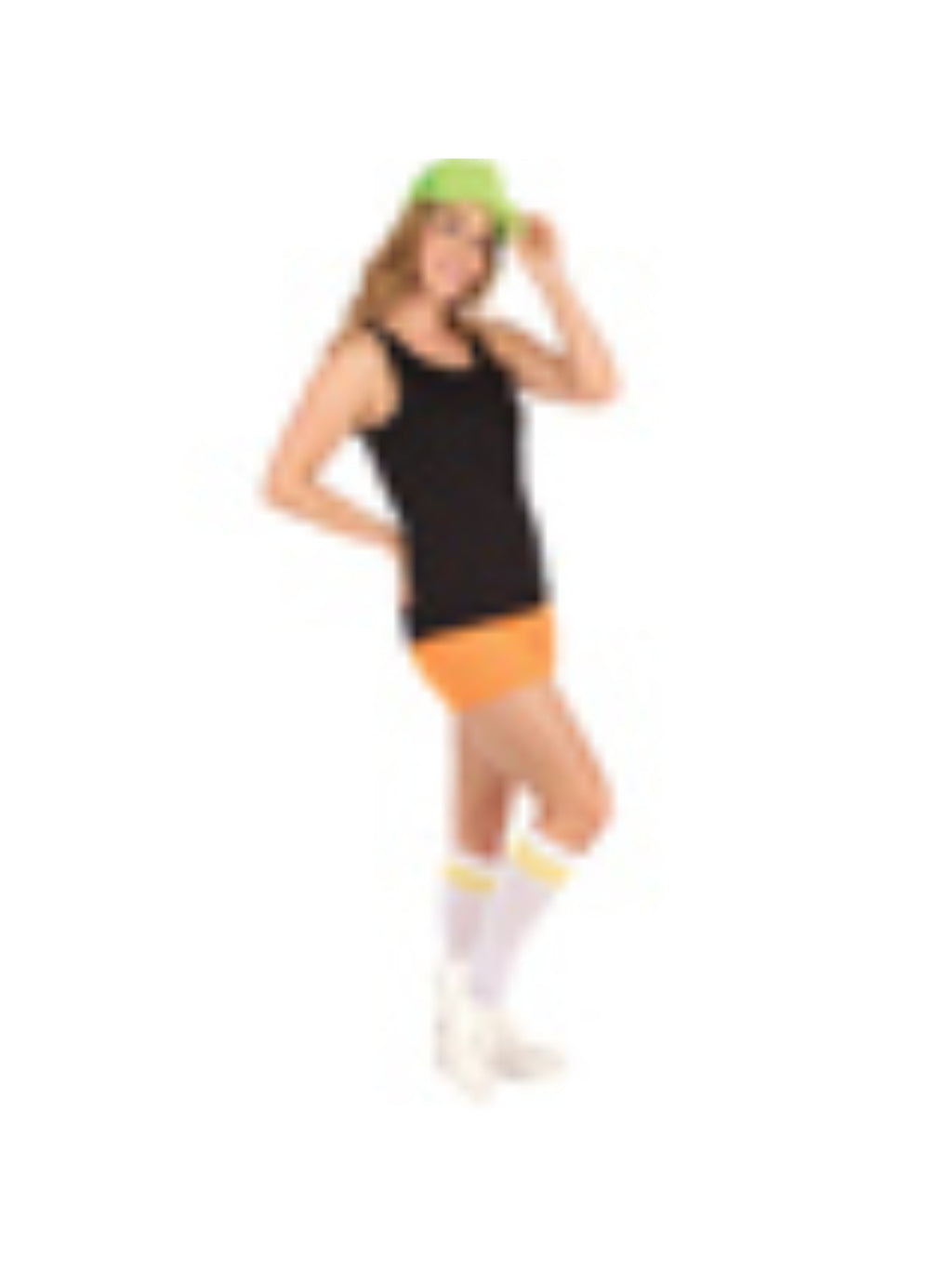 Adult Orange 80s Hotpants