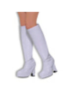 White 60's Go Go Boot Tops