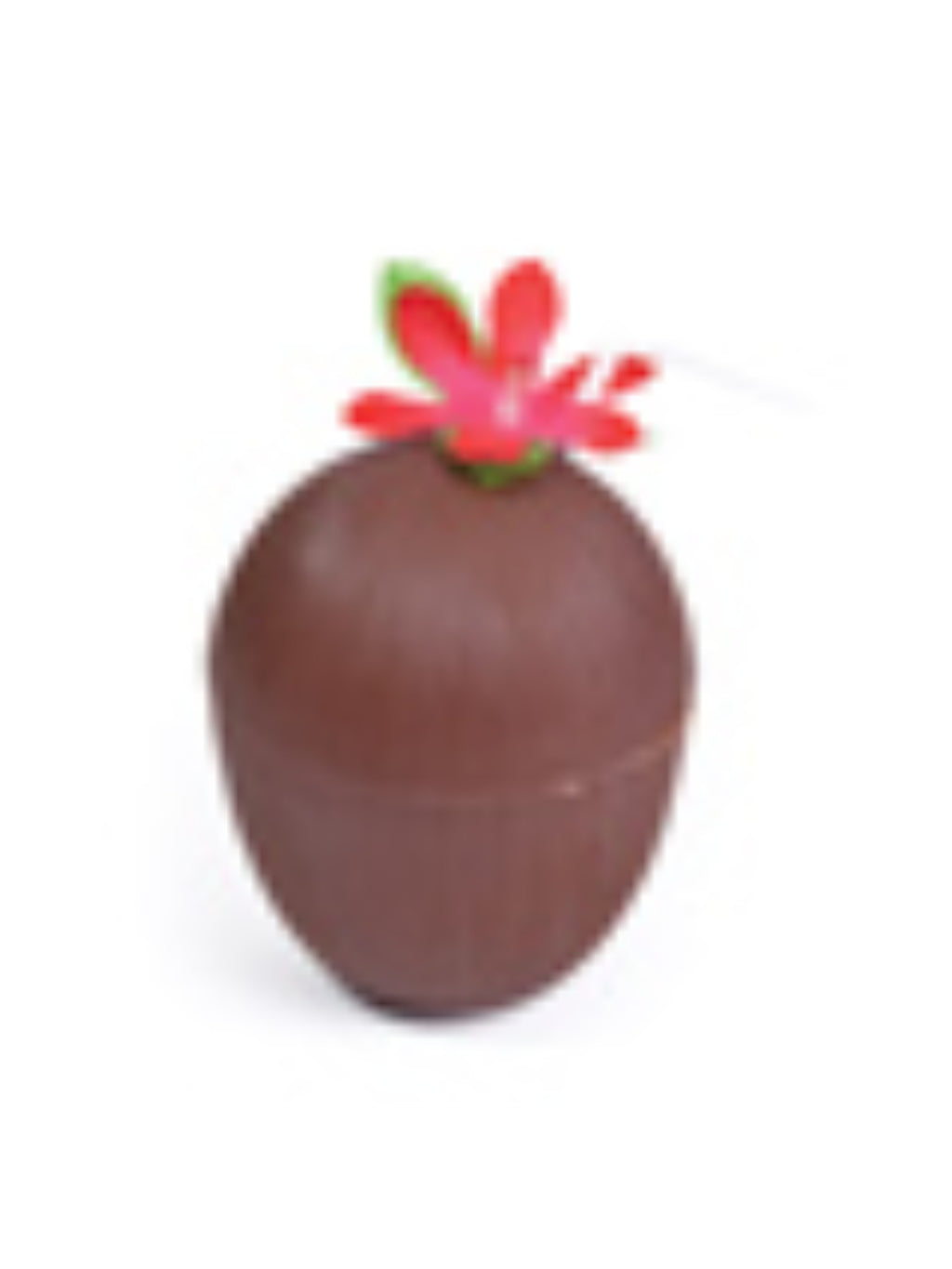 Coconut Cup Flower & Straw Costume Accessory