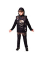 Kids Skeleton Tabard & Hood Costume