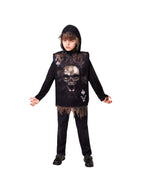 Kids Skeleton Tabard & Hood Costume