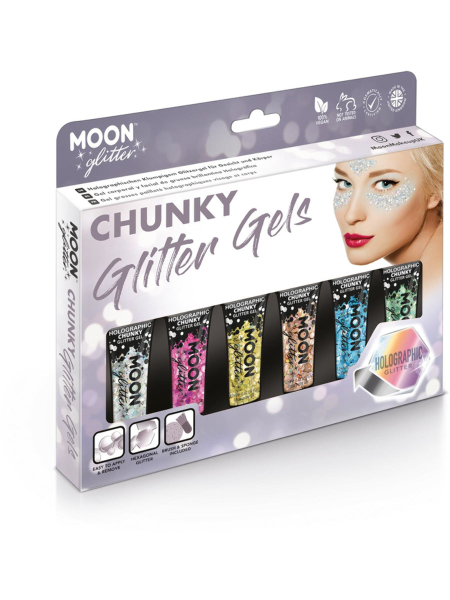 Moon Glitter Holographic Chunky Glitter Gel Boxset