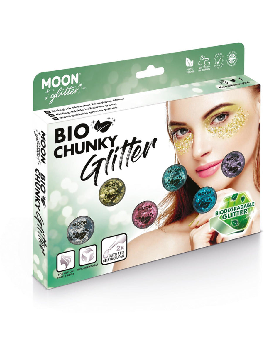 Moon Glitter Bio Chunky Glitter, Assorted, Boxset, 3g