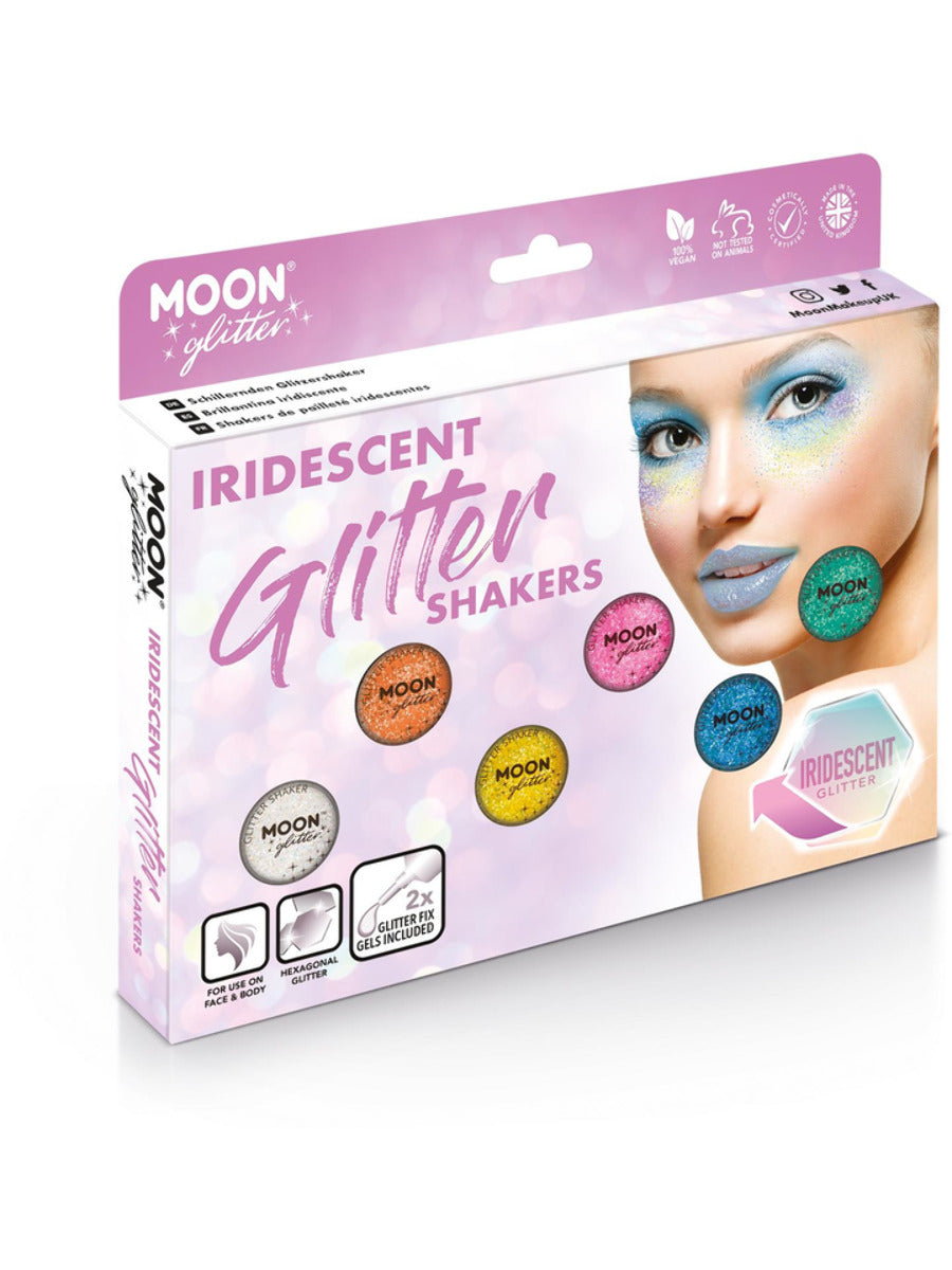 Moon Glitter Iridescent Glitter Shakers, Assorted, Boxset, 5g