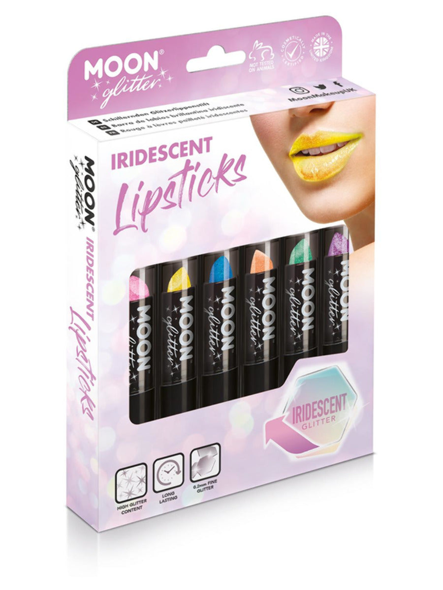 Moon Glitter Iridescent Glitter Lipstick, Assorted, Boxset, 4.2g 