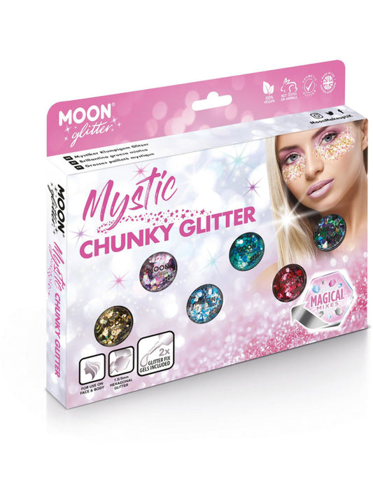 Moon Glitter Mystic Chunky Glitter, Assorted, Boxset, 3g