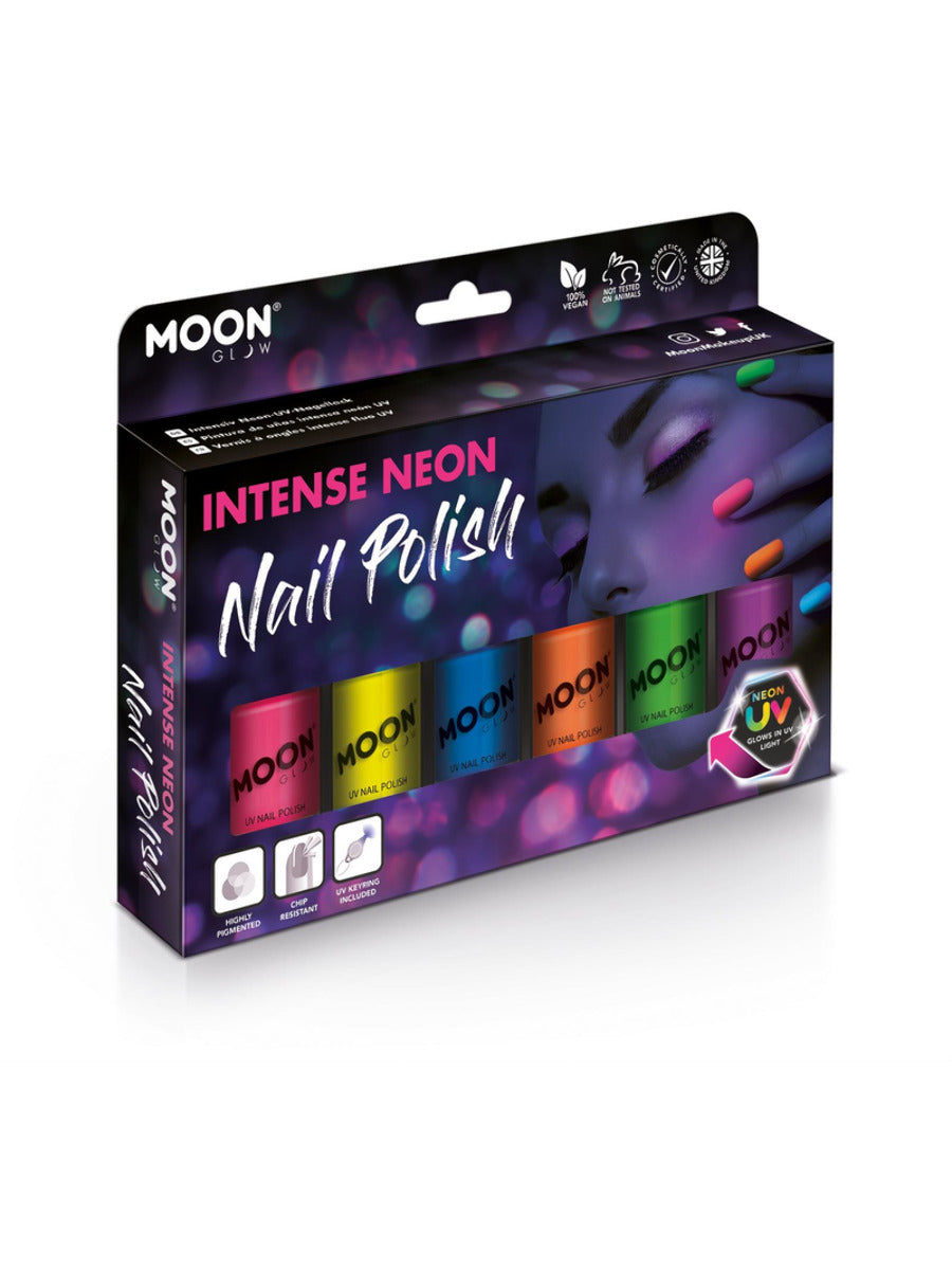 Moon Glow Intense Neon UV Nail Polish, Assorted, Boxset, 14ml