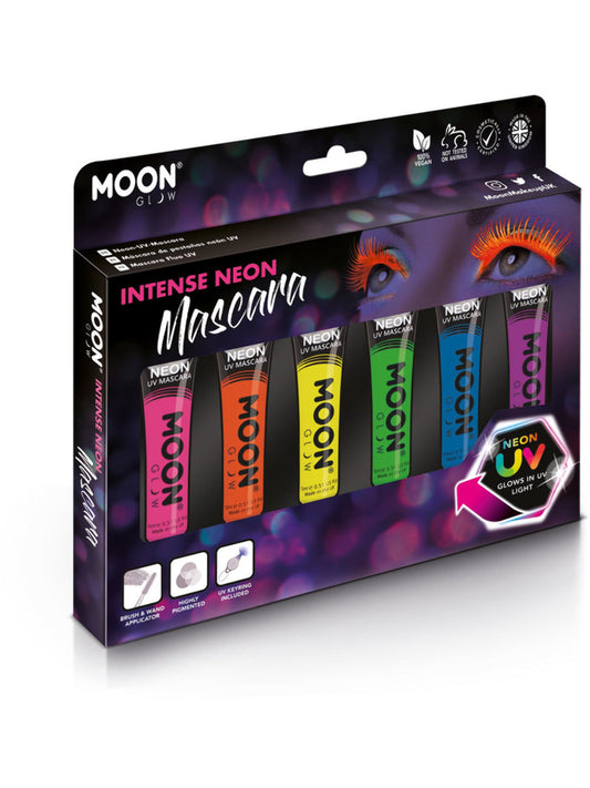 Moon Glow Intense Neon UV Mascara, Assorted, Boxset, 15ml