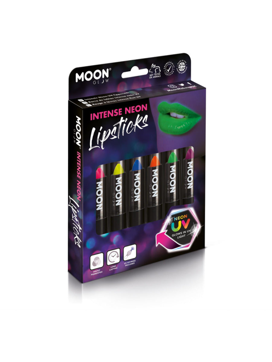 Moon Glow Intense Neon UV Lipstick, Assorted, Boxset, 4.2g