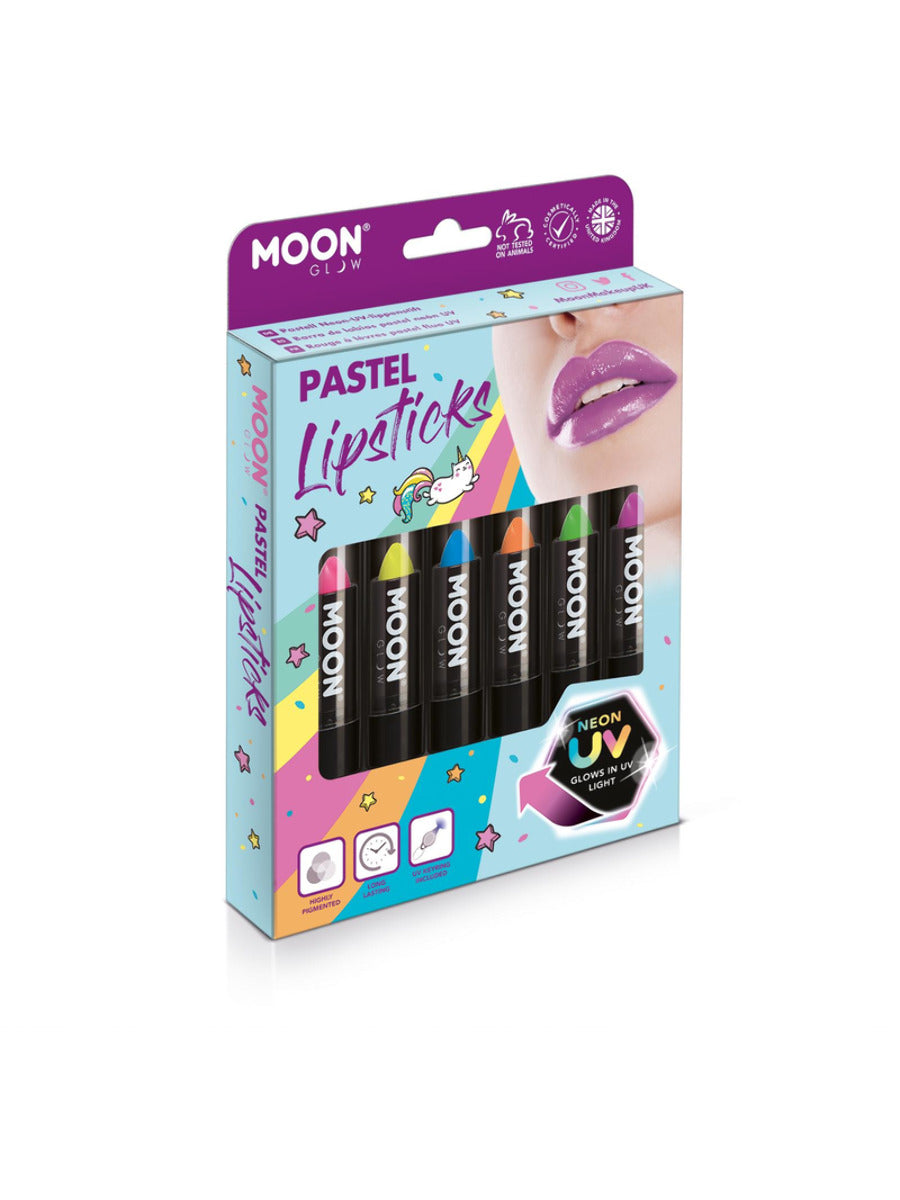 Moon Glow Pastel Neon UV Lipstick, Assorted, Boxset, 4.2g