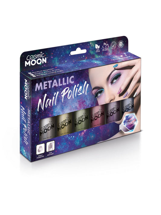 Cosmic Moon Metallic Nail Polish, Assorted, Boxset, 14ml
