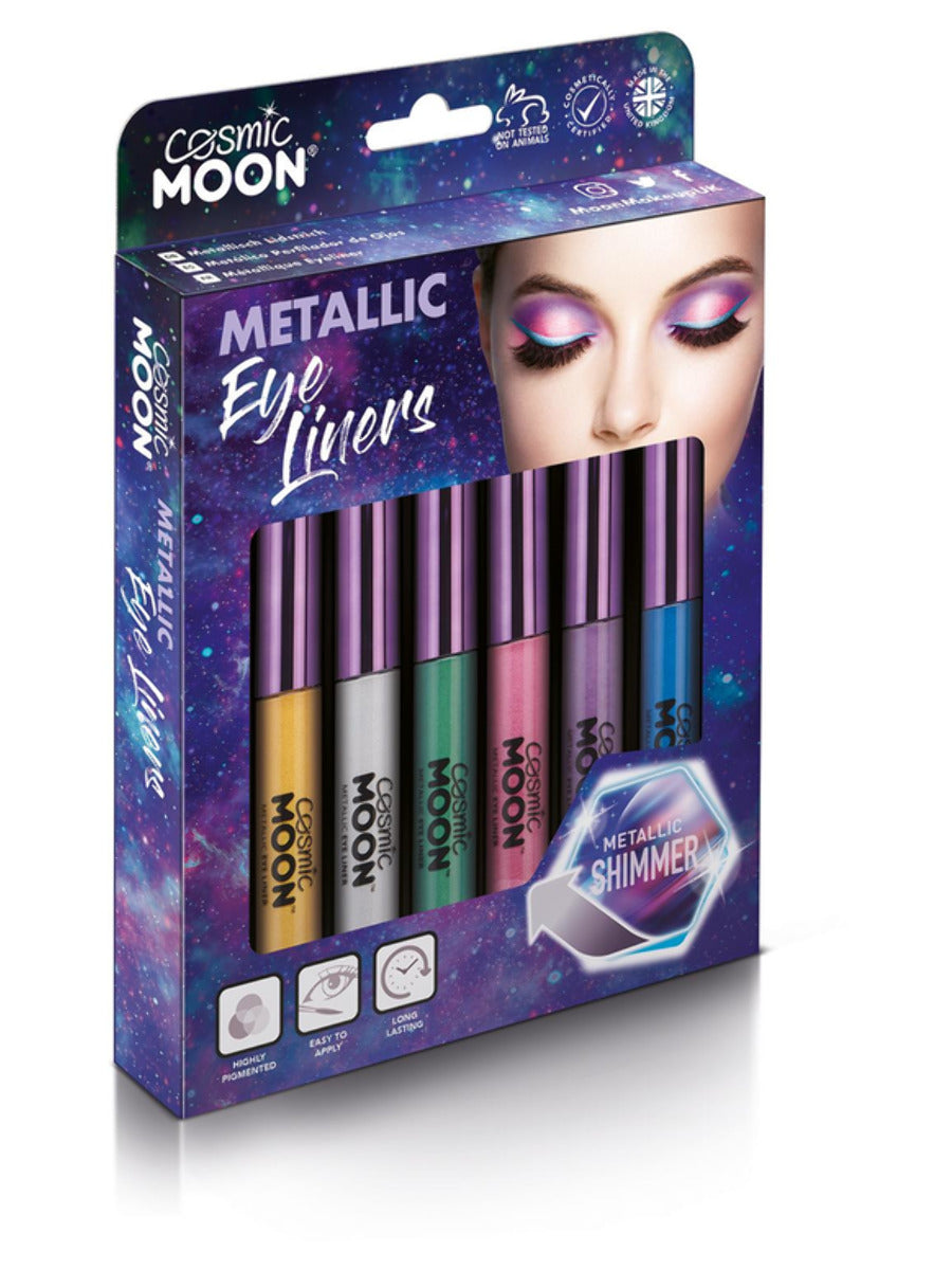 Cosmic Moon Metallic Eye Liner, Assorted, Boxset, 10ml