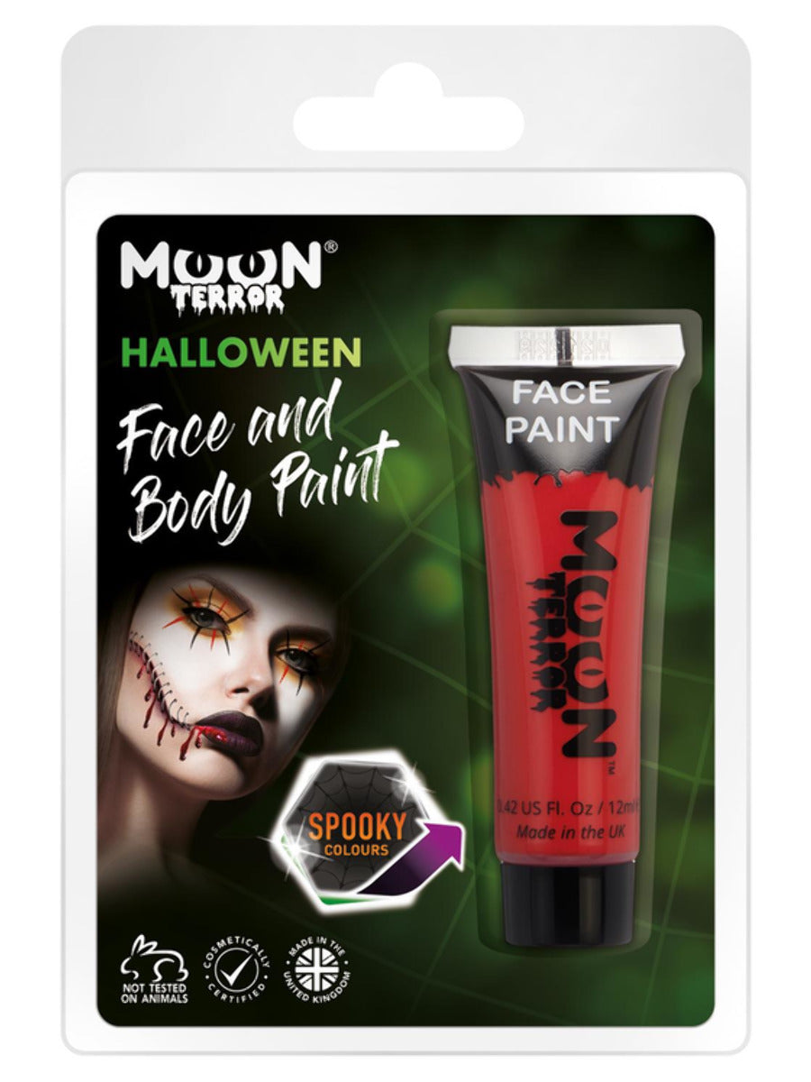Moon Terror Halloween Face & Body Paint, Red