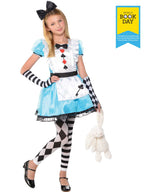 Alice Costume, Dress, Headband, Arm Cuffs & Tights