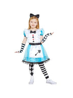 Alice Costume, Dress, Headband, Arm Cuffs & Tights