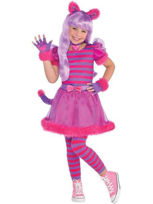 Cheshire Cat Costume, Dress with Attached Tail