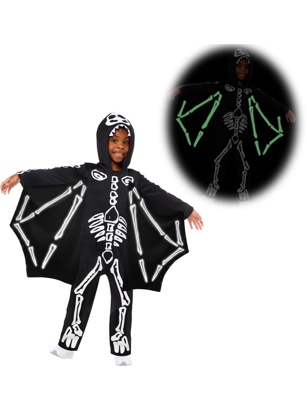Skeleton Pterodactyl Glow-in-the-Dark Costume