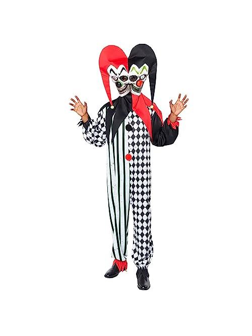 Two Jester Rbbits Two Faced Jester Clown Costume – Smiffys