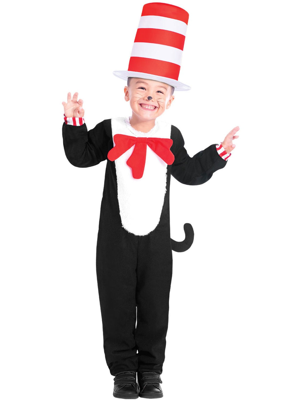 Dr Seuss The Cat in the Hat Jumpsuit Costume, Kids
