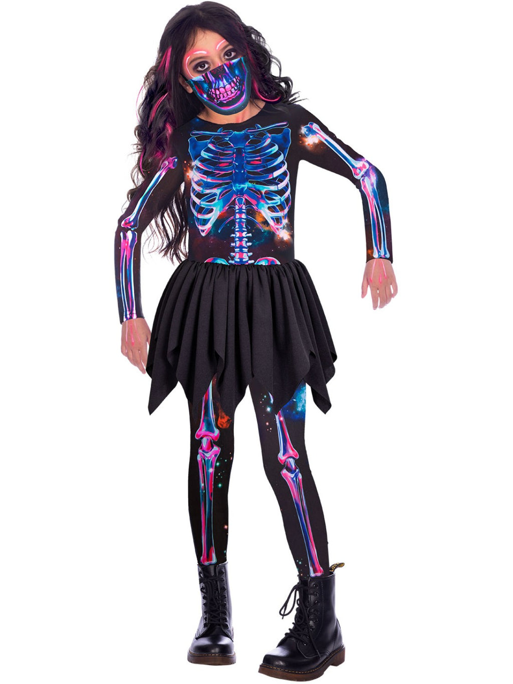 Skeleton Sustainable Girls Costume