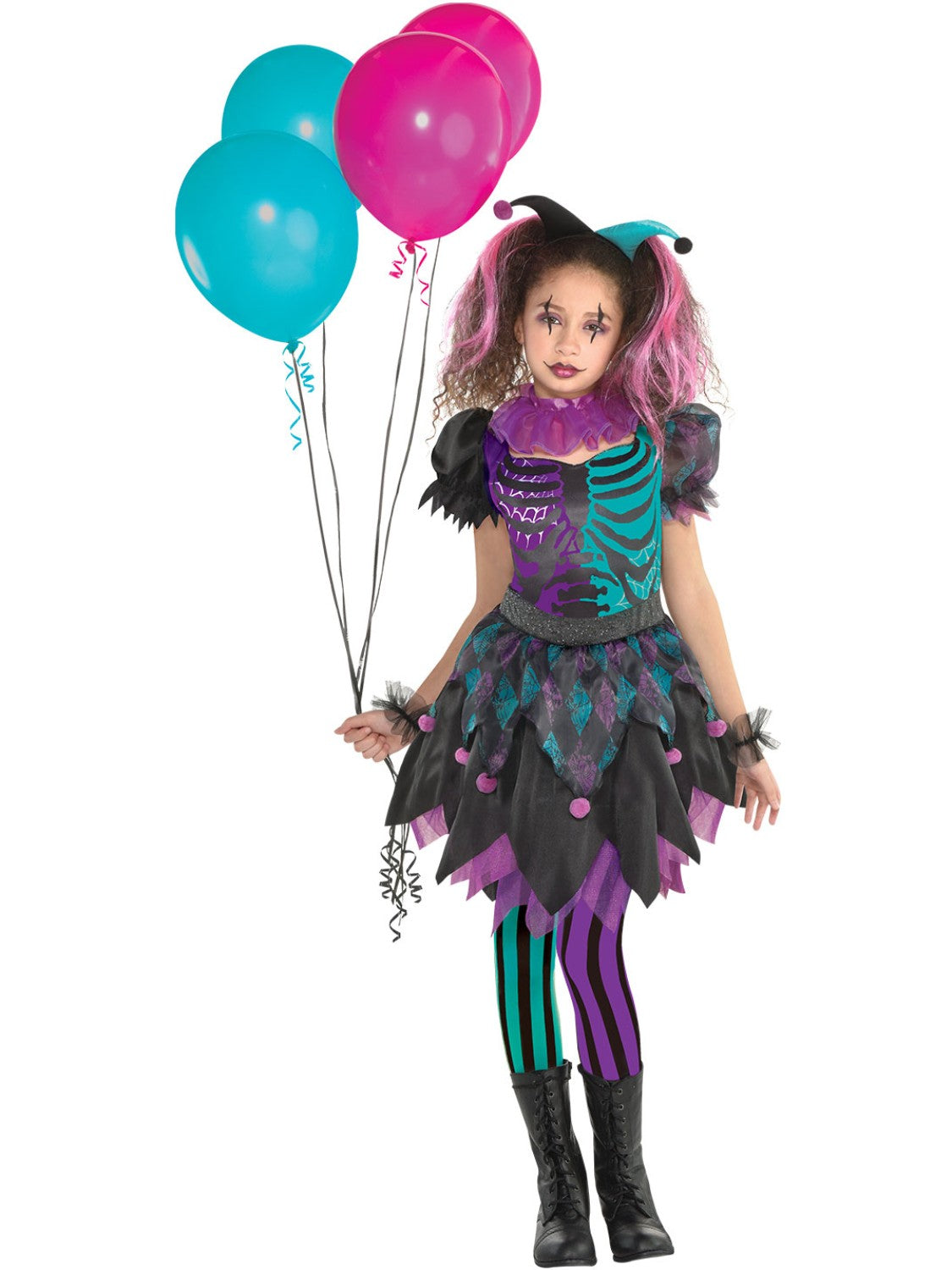 Haunted Harlequin Girls Costume
