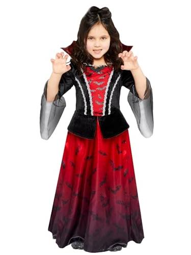Vampiress Dress with Bat Print Costume