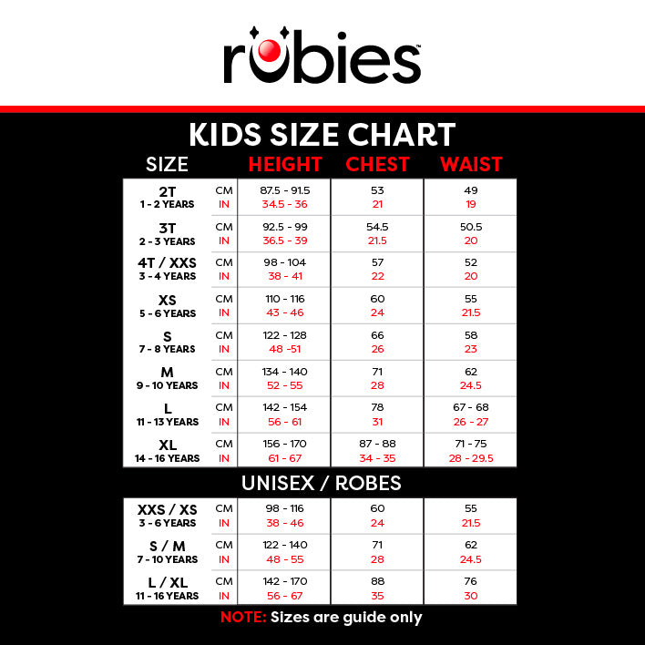 kids_global size chart