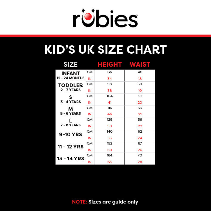 rubies_kids_uk size chart