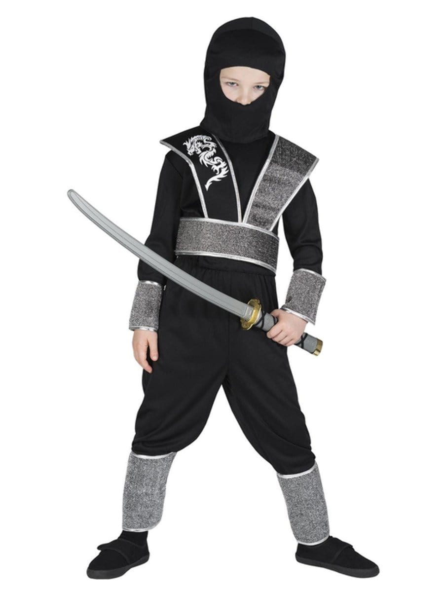 Smiffys Supernatural Jungenkostüm – Größe 4-6 Jahre, Inkl. Body, Schwarz-weiß