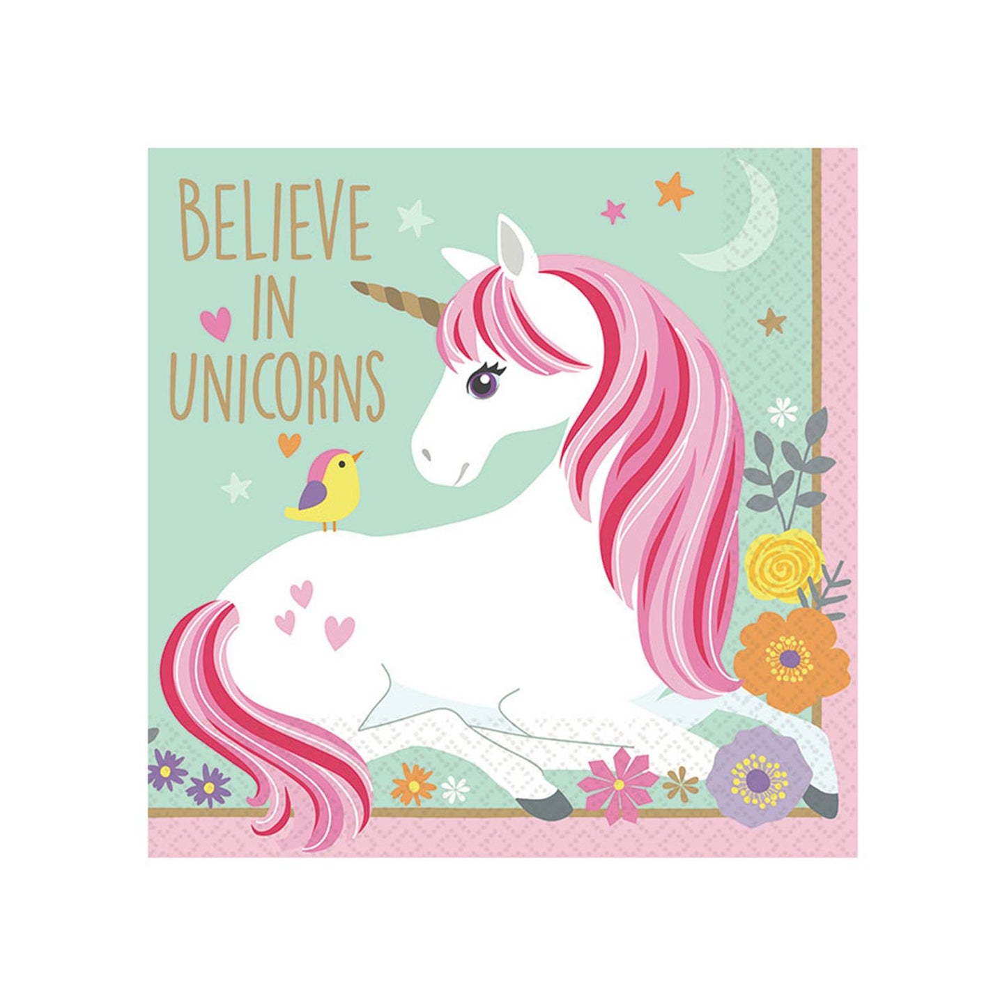 Magical Unicorn Paper Napkins - 33cm
